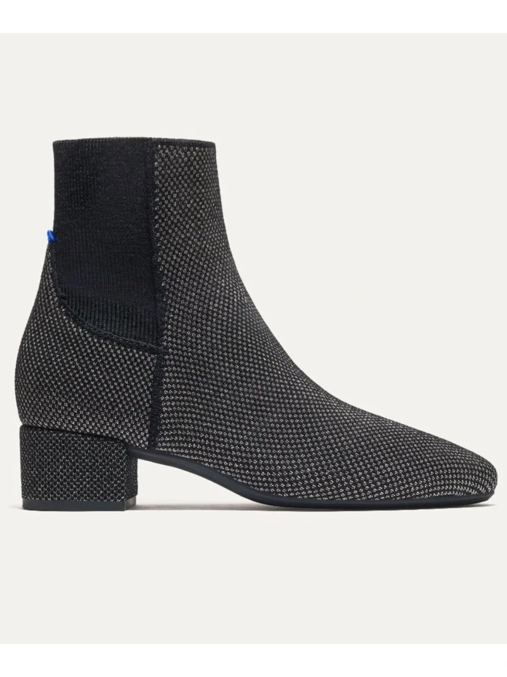 Rothy’s | The Classic Boot in Star Studded Merino Wool 8.5 Black Silver